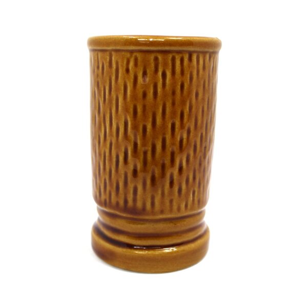 Orchids of Hawaii Vintage Tiki Mug R-91 Japan Dark Brown Ceramic 5 1/8" Aloha - Picture 3 of 7